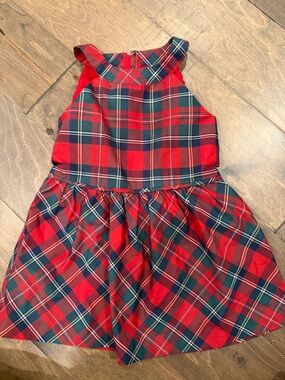 Vineyard Vines Red and Navy Plaid Holiday Dress